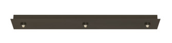 Three Light Rectangular Canopy in Bronze (408|CPEJRT3BZLED)