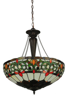 Creole Three Light Inverted Pendant in Mahogany Bronze (57|130758)