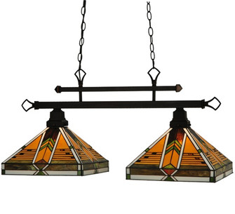 Abilene Two Light Island Pendant in Mahogany Bronze (57|130752)
