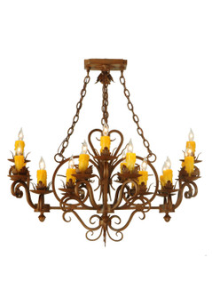 Kimberly 20 Light Chandelier in Rustic Iron (57|130490)