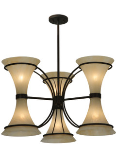 Chronos Six Light Pendant in Classic Rust (57|129534)