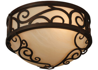 Lilliana Three Light Flushmount in Rustic Iron (57|127259)