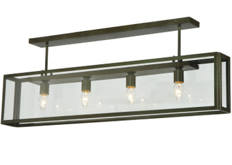 Affinity Four Light Semi-Flushmount in Weathered Brass (57|126931)