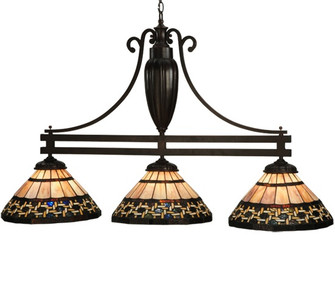 Ilona Three Light Island Pendant in Mahogany Bronze (57|125111)