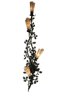 Vinca Vine Four Light Wall Sconce in Custom,Wrought Iron (57|123229)