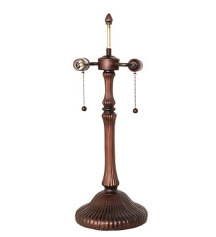Ribbed Two Light Table Base Hardware in Mahogany Bronze (57|12223)