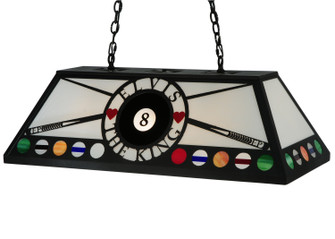 8 Ball Personalized Nine Light Oblong Pendant in Black (57|121922)