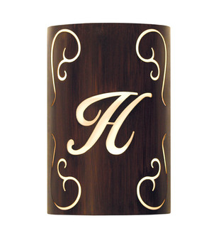 Personalized Two Light Wall Sconce in Rustic Iron (57|121550)