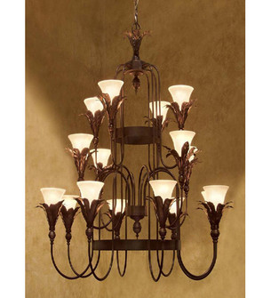 Isle 16 Light Chandelier in Copper Rust (57|120994)