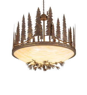 Towering Pines Eight Light Pendant in Pompeii Gold (57|120785)