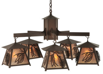 Scotch Pine Five Light Chandelier in Cafe Noir (57|120554)