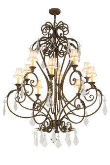 Josephine Ten Light Chandelier in Pompeii Gold (57|120429)