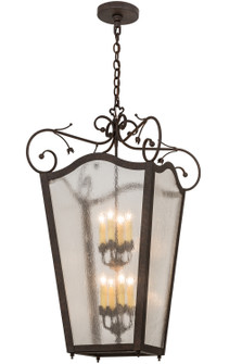 Tessa Eight Light Pendant in Cajun Spice/Clear Seedy Glass (57|120306)