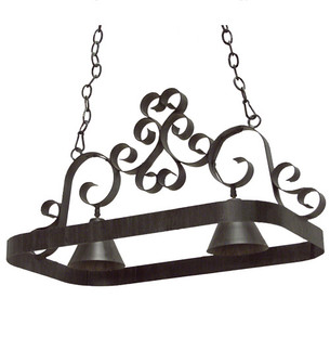 Hayley Two Light Pot Rack in Blackwash (57|120296)