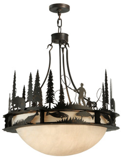 Fisherman Six Light Inverted Pendant in Copper Rust (57|120160)