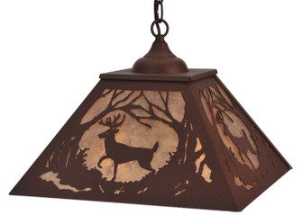 Deer At Dawn Two Light Pendant in Rust (57|119695)