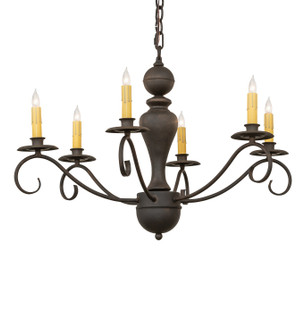 Emory Six Light Chandelier in Chestnut (57|119639)