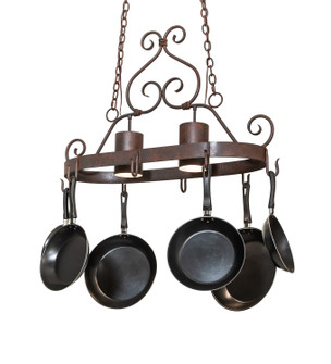 Argus Two Light Pot Rack in Rusty Nail (57|118972)