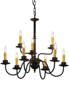 Ean Nine Light Chandelier in Blackwash (57|118938)
