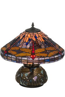 Tiffany Dragonfly Two Light Table Lamp in Mahogany Bronze (57|118749)