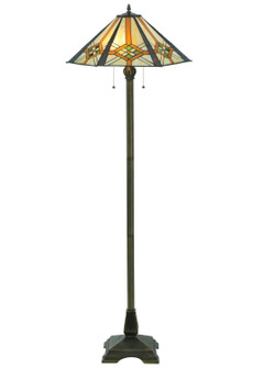 Crosshairs Mission Two Light Floor Lamp in Antique (57|118694)