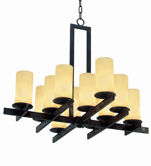 Dante 12 Light Chandelier in Blackwash (57|115871)