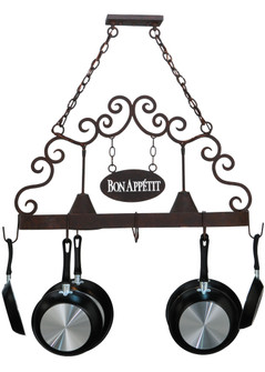 Bon Appetit Two Light Pot Rack in Cajun Spice (57|115648)