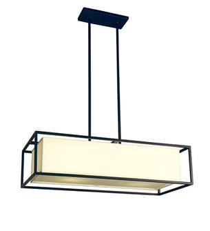 Diahanne Four Light Pendant in Blackwash (57|115261)