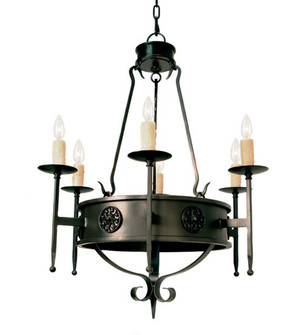 Lorenzo Six Light Chandelier in French Bronze (57|115168)