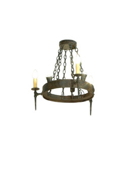 Warwick Six Light Chandelier in Hand Waxed Metal (57|112811)