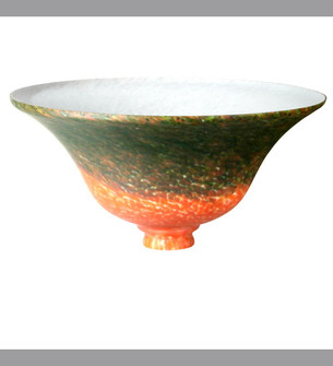 Pate-de-Verre Bell Shade in Red (57|11275)