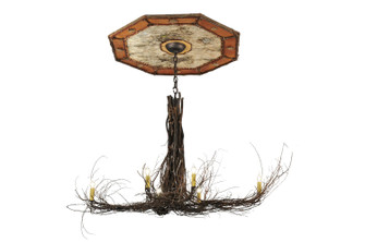 Twigs Six Light Chandelier in Mahogany Bronze (57|111482)