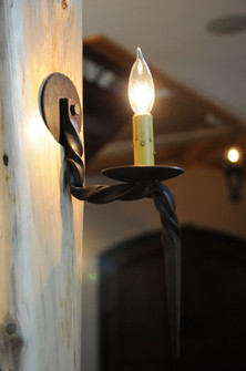 Sussex One Light Wall Sconce in Wrought Iron (57|111074)