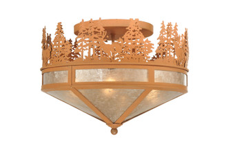 Deer Through The Trees Four Light Flushmount in Earth (57|110926)