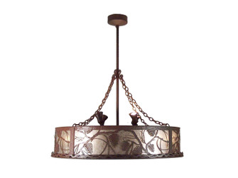 Whispering Pines 12 Light Chandelier in Wrought Iron (57|109778)