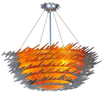 Electric Sunset Three Light Semi-Flushmount in Extreme Chrome (57|108459)
