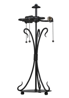 Wrought Iron Three Light Hardware in Textured Black (57|108405)