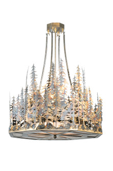 Pine Lake Four Light Inverted Pendant in Dark Burnished Antique Copper (57|108091)