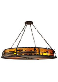 Train 12 Light Inverted Pendant in Caf Noir (57|107264)