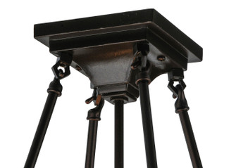 Mission Four Light Semi-Flushmount Hardware in Mahogany Bronze (57|105623)