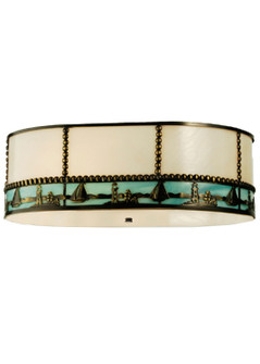 Sailboat Two Light Fan Light Shade in Craftsman Brown (57|102522)
