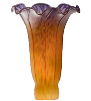 Amber/Purple Pond Lily Shade in Amber (57|10168)