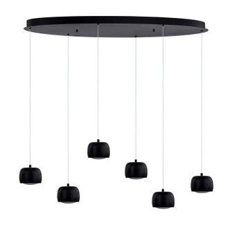 Frascati LED Chandelier in Matte Black (102|NSH-8119-MBLK)