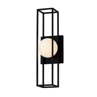 Fusion LED Outdoor Wall Sconce in Matte Black (102|FSN-7184W-OPAL-MBLK)