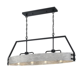 Callowhill Four Light Chandelier in Matte Black With Antique Ash (88|6126000)