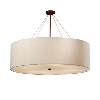 Textile 12 Light Pendant in Dark Bronze (102|FAB-9599-WHTE-DBRZ)