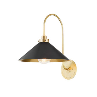 Clivedon One Light Wall Sconce in Aged Brass (70|MDS1400-AGB/DB)