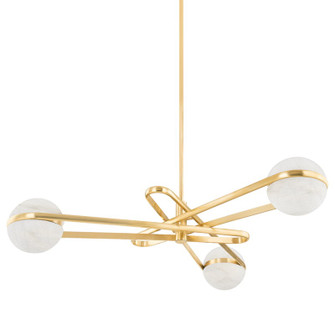 Kyomi LED Chandelier in Vintage Brass (68|353-52-VB)