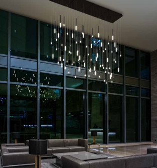 Steelos LED Pendant in Black (326|STL-96P-BL-27U-30K)