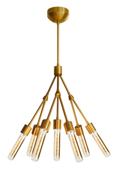 Stilt LED Chandelier in Brushed Brass (408|CH550BBRTL6B)